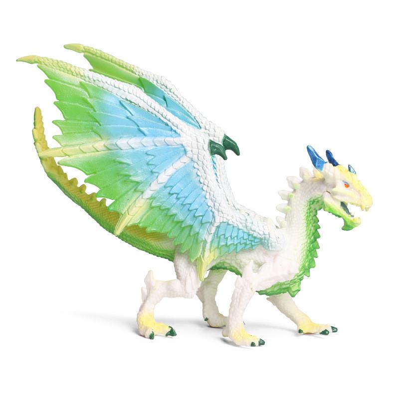 Ancient Mythical Animal Monster Ice Dragon Model With Movable Mouth For Kids Educational Playroom Decor