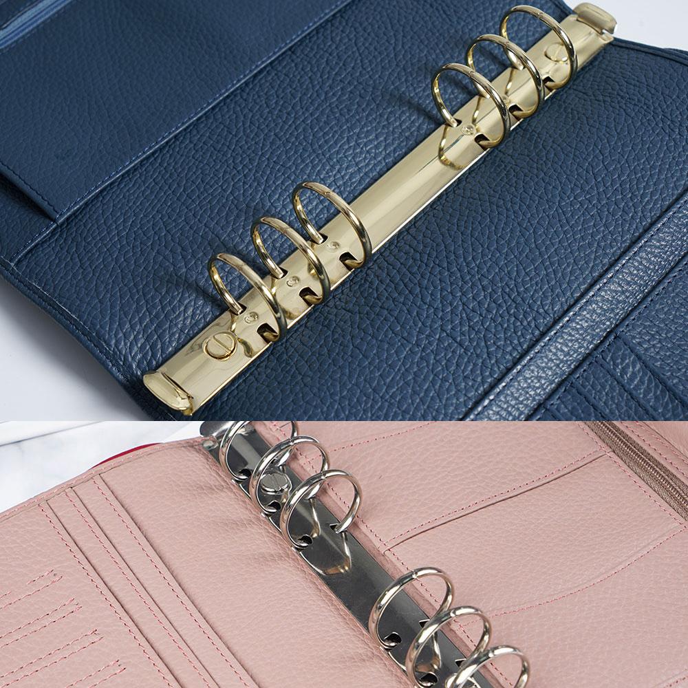 Folder Clip Diary Loose-leaf Ring File Folder Refillable Binding Hoops Spiral Rings Binder Clip