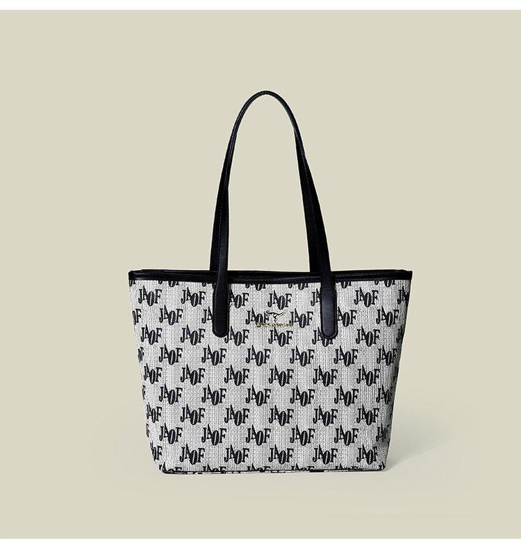 Damentasche bedruckte Handtasche neue Hand-Henkeltasche mit großem Fassungsvermögen modische vielseitige Textur Schultertasche