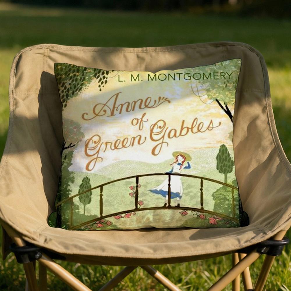 Classic Anne of Green Gables Cushion Cover Soft Reversible Durable Pillow Cover MultiScene Use for Home Car Daily Comfort