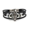 Punk Dominant Wolf Head Bracelet Men's Accessories Leather Rope Bracelets Fashion Jewelry Gifts
