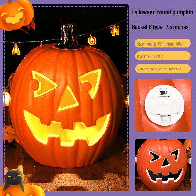 Lanterne citrouille à LED pour décoration d'Halloween, idéale pour les fêtes et événements