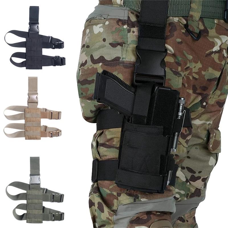 

Універсальна кобура для стегнової платформи MOLLE для Glock Hunting Пейнтбольна панель Регульований ремінь Molle
