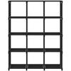 Etagère d'affichage - VIDAXL - 12 Cubes - Noir - Tissu et Acier - Design Contemporain