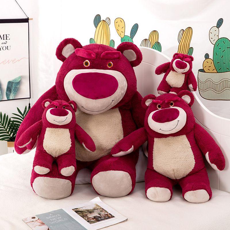 Kuscheliger Toy Story Lotso Erdbeerbär Plüschtier Stoffpuppe Geschenk für Kinder