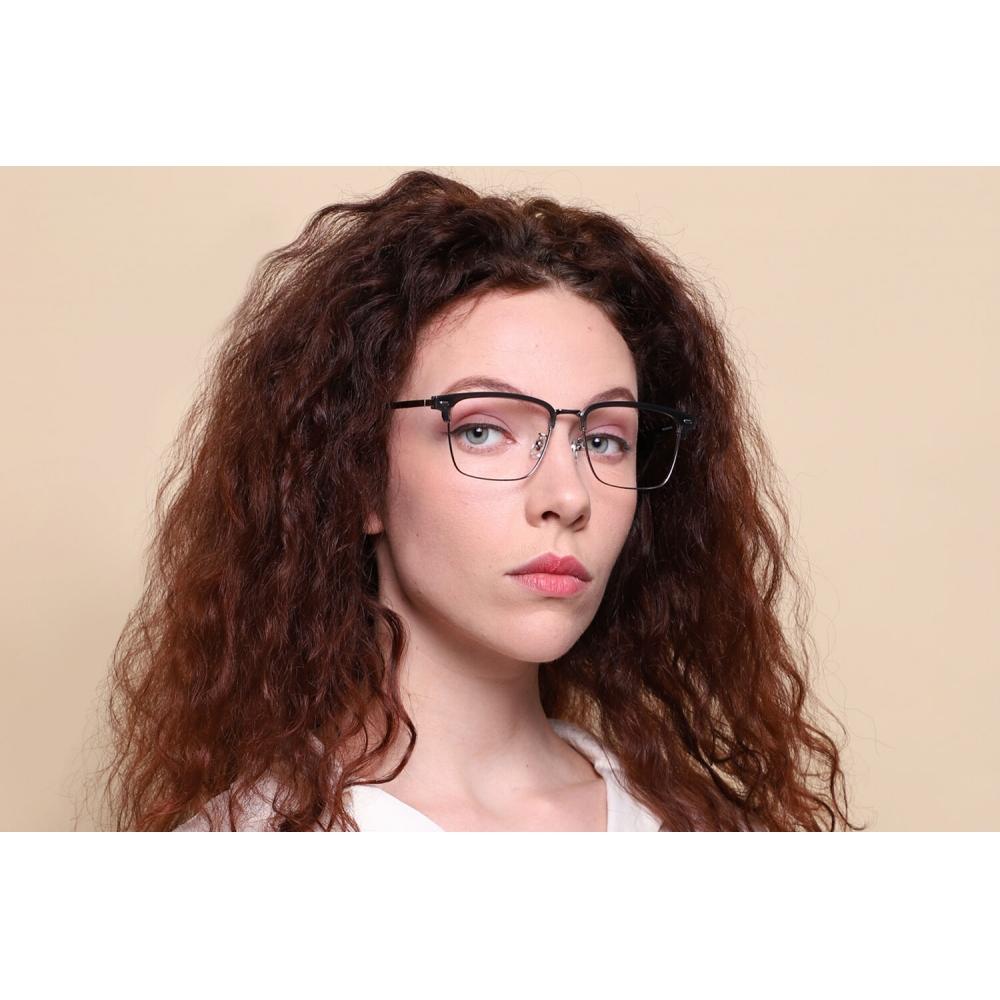 Full Rim Browline Black Gunmetal Smartbuy Collection Huellie 71002 C9 Fashion Unisex Eyeglasses