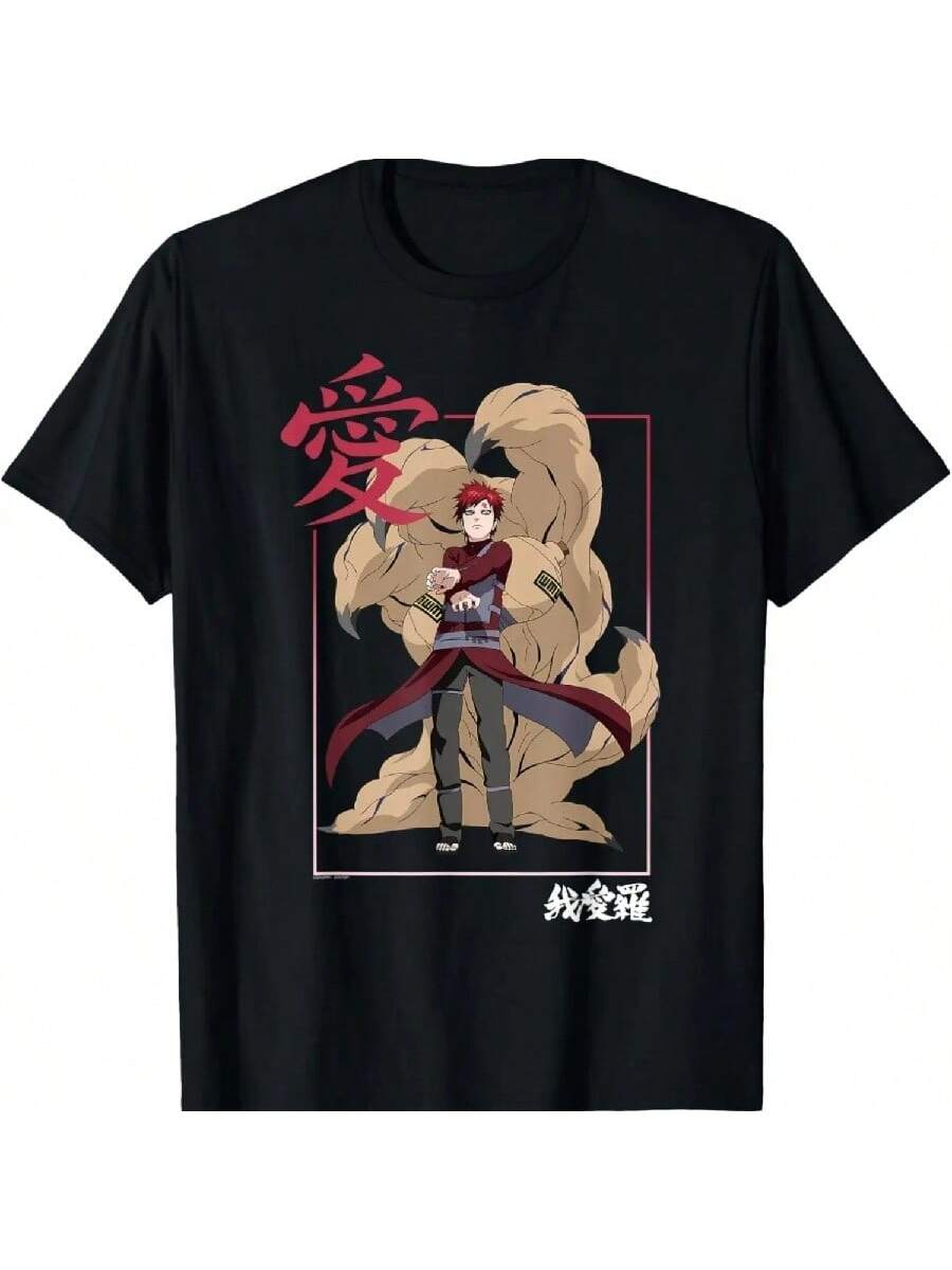 

X O Shippuden Gaara Kanji Frame T-Shirt XXXXXL чорний