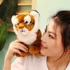 Lifelike Leopard / Tiger Plush Toy Stuffed Soft Wild Animal Doll ReaListic Snow Panther Tiger Pillow Children Kids Birthday Gift