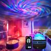 LED Night Lights Starry Projector Galaxy Ocean Wave Projector with Remote Control USB Aurora Lights 360° Rotating Lighting Party