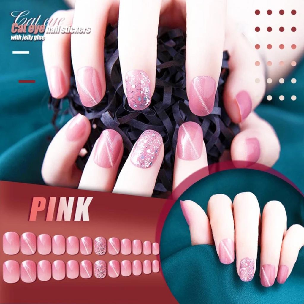 Buy Mysterious Cat Eye Nail Patch With Jelly Gu M 24pcs 3ml At Affordable Prices Free Shipping Real Reviews With Photos Joom