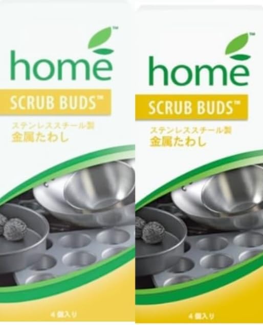 

Amway Scrub Buds, Металлические мочалки, 4 шт. x 2 коробки