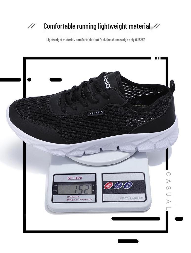 Men's Summer Mesh Shoes - Lightweight, Breathable & Fashionable Travel Footwear