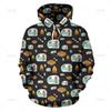 Fun Cartoon Car Series Men 3D Print Hoodie Autumn Winter Fashion Coat Comfortable Warm  Round Neck Long Sleeve Pocket Large Size Hoodies