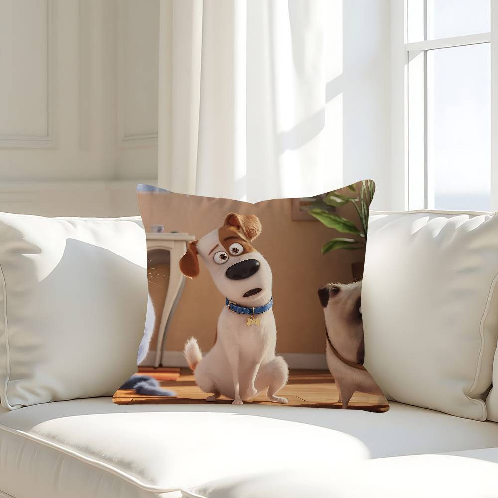 The S-Secret Life Of Pets Personalized Pillow Cover Kids Bedroom Wild Party Decor Pillowcase Kid Birthday Shower Gift
