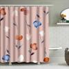 Delightful Pink Watercolor Floral Shower Curtain Modern Bathroom Decor for Home Decoration