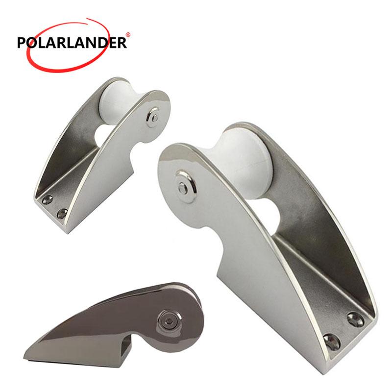 Marine Grade 316 Stainless Steel Fixed Anchor Bracket Rubber Roller for Boat Yacht Bow Anchor Marine Accessory