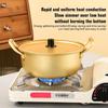 Double Ears with Lid Soup Hot Pot Aluminum Noodle Cooking Pot Ramen Noodle Pot  Gas Stove