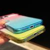 For iPhone 17 Pro Max Case Transparent Glitter Dual Color PC+TPU Phone Cover