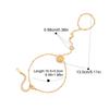 Yori Distinctive Sun Moon Star Clip Bead Chain Finger Bracelet Stainless Steel Rust Proof Office Ladies Chic Jewelry New Gift