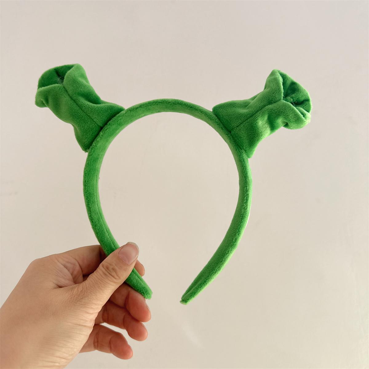 Dames Leuke Pluche Vos Oren Haarband Pluche Cartoon Dier Hoofdband zwart