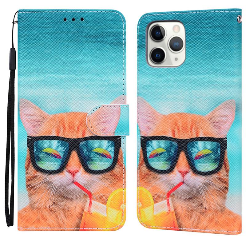 Чехол-книжка с магнитом-кошельком и держателем для карт Кожаный чехол ...