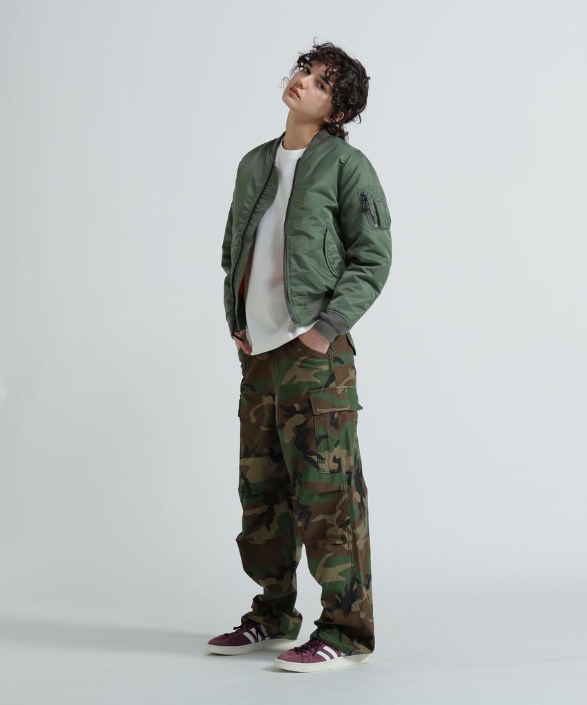 AVIREX Long Pants Direct Store Limited NYLON/COTTON M-65 FATIGUE PANTS Women's S 311 Olive Camo 783-5910601