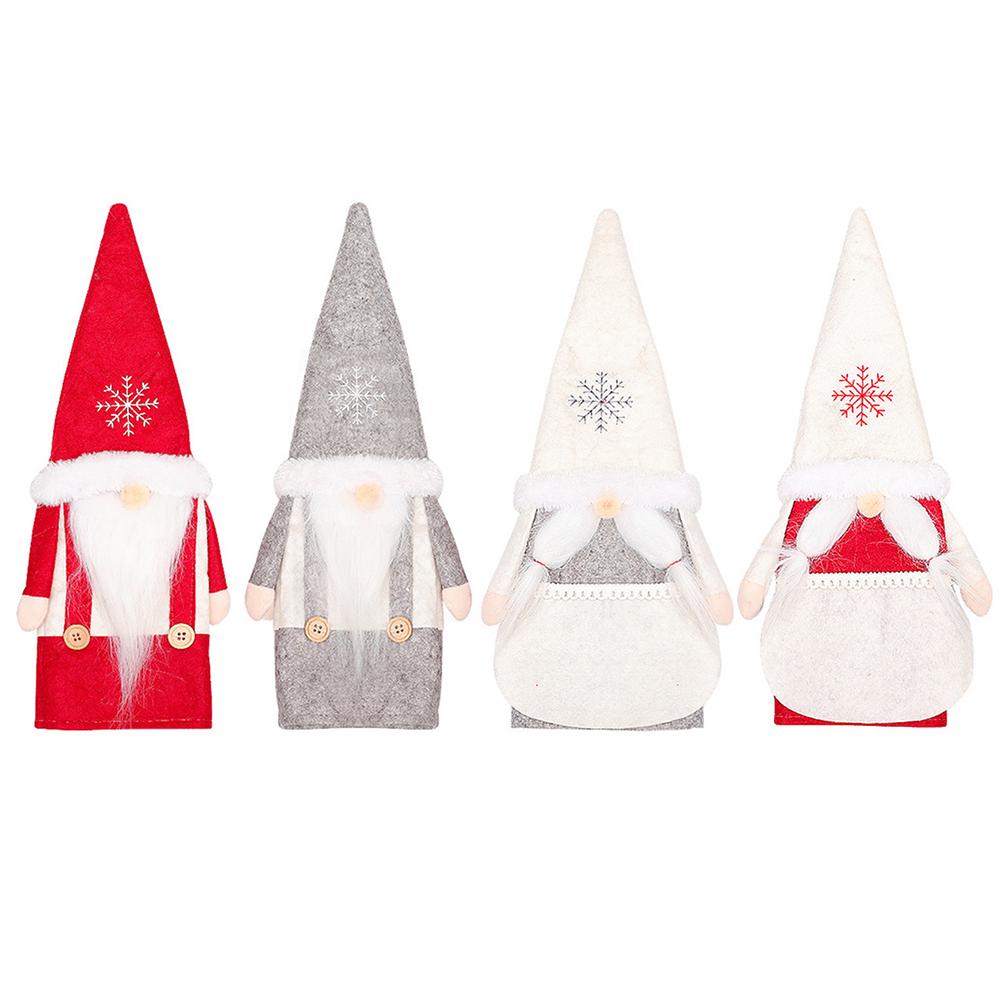 Buy Christmas Decoration Rudolph Doll Red Wine Bottle Covers Bag Party