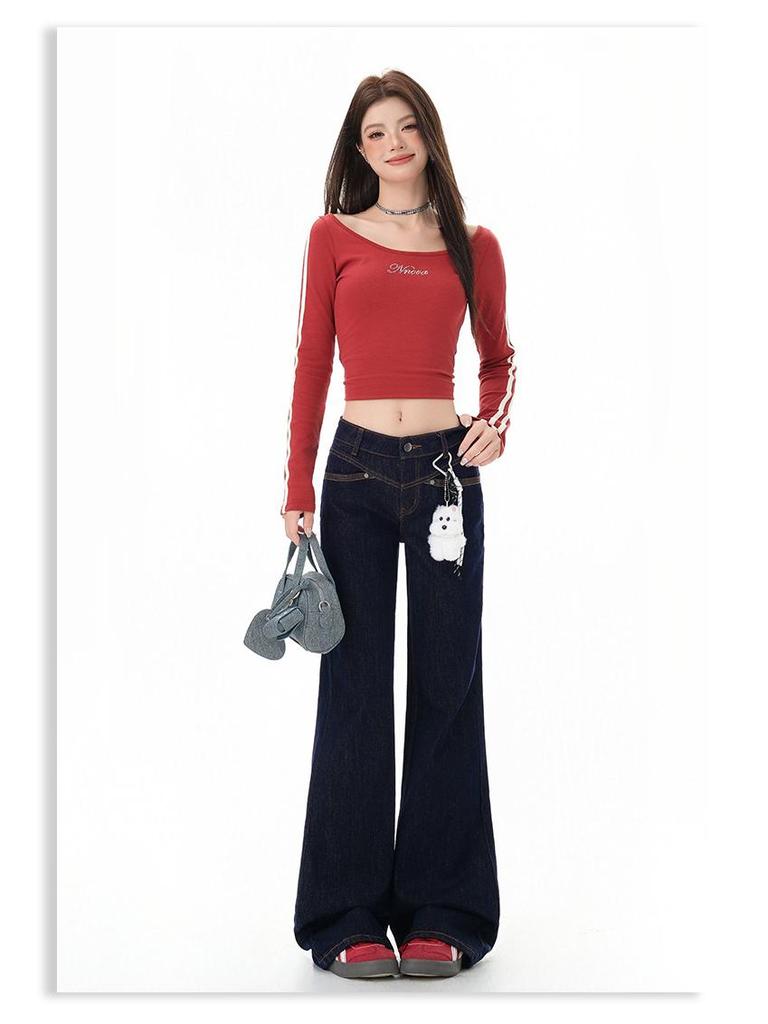 Women's Low Waist Micro Flare Jeans - Autumn 2025 Spicy Girl Collection