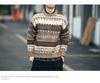Men's Retro Fair Isle Jacquard Christmas Sweater - High-End Vintage Winter Knit
