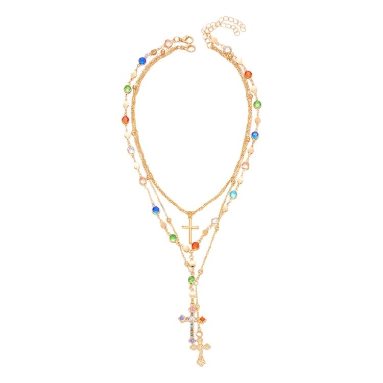 Alloy Pearls Beaded Necklace Y Shaped Pendant Clavicle Chain for Long Time Comfort and Fashion Statement