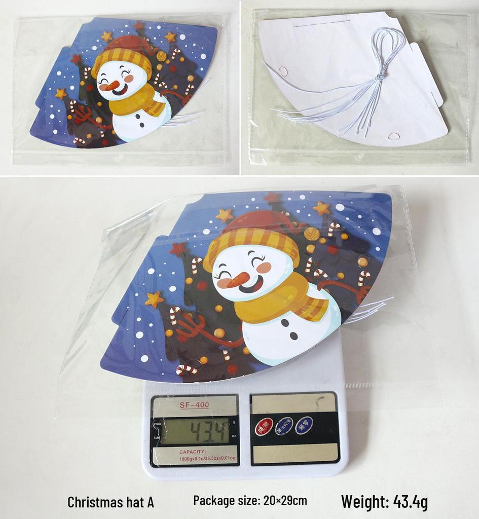 2024 Children's Christmas Party Hats: Santa, Snowman, Reindeer Designs