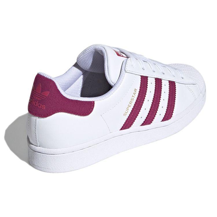 Adidas Originals Superstar Cushioning Low-Top Sneakers Women Sneakers White Purple S42645