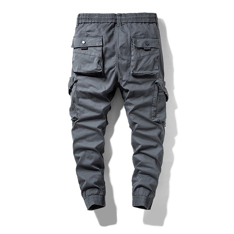 Pantalon Jogger Cargo Tendance Multipoches à Fermeture Éclair pour Homme