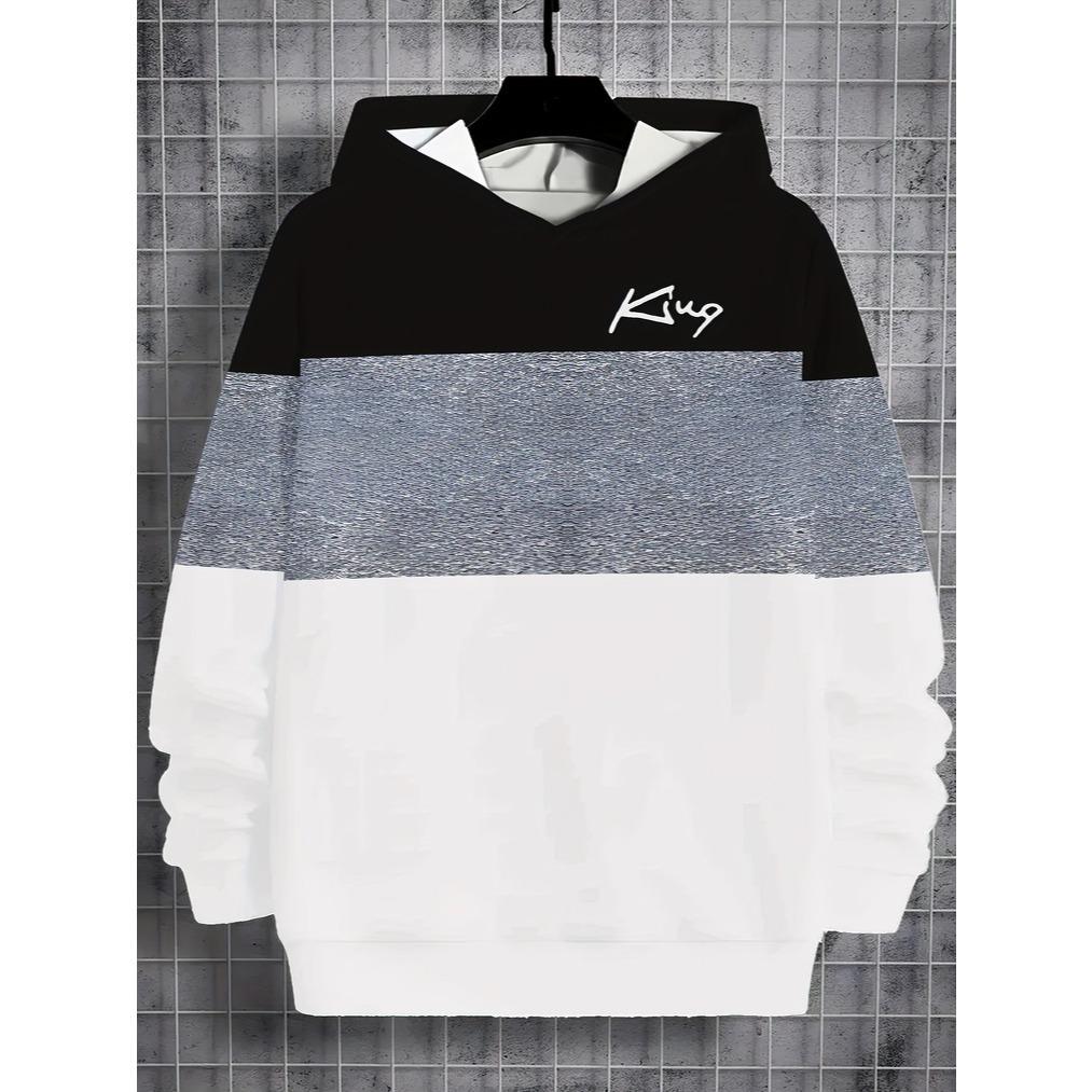 New Cool Boy Cartoon Tiger 3D Printed Boys' Casual Long Sleeve Hoodie, Suitable for Boys' Outing In Spring and Autumn