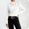 Women's Fashionable Long Sleeve Elegant Commuting And Casual Top