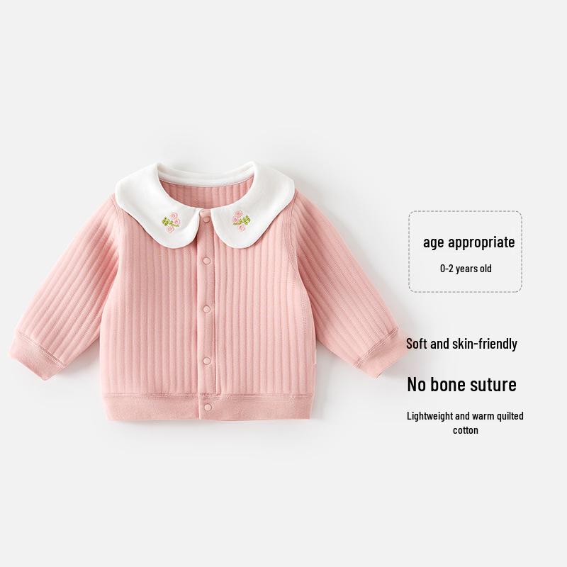 

Детский стеганый кардиган для девочек на осень/зиму - Милый, теплый, короткое пальто для прогулок 100 cm