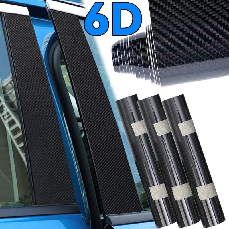 Waterproof Self-Adhesive Auto Styling Modification Glossy for Car Body Styling DIY 6D Carbon Fiber Vinyl Wrap Car Sticker Film