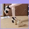 Summer Womens Casual Sandals With Thick Sole And Velcro Closure For Comfort And Height
