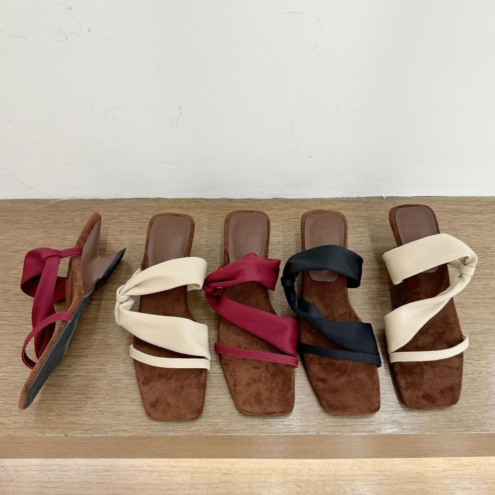 Women Slippers Premium French Wedge Heel Cool Slippers Women's Outer Wear 2025 New Summer Temperament High Heels Sandals Women