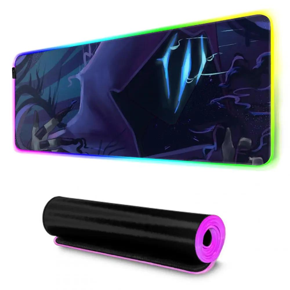 Omen valorant Mouse Pad RGB Mousepad da Gioco Grande Pad LED Tappetino da Scrivania per PC Tappetino Luminoso per Mouse Tappetini Grandi per Tastiera Tappeto da Tavolo Con