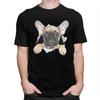 Custom Mens Cute French Bulldog T Shirt ShortSleeve Cotton Tshirts Classic Tshirt Casual Frenchie Dog Tee Slim Fit Clothes