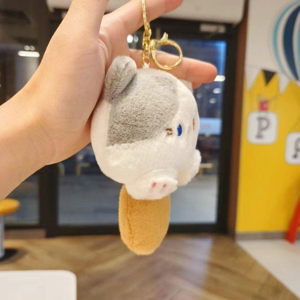 Breloc de pluș pentru pisică care scârțâie de pluș.