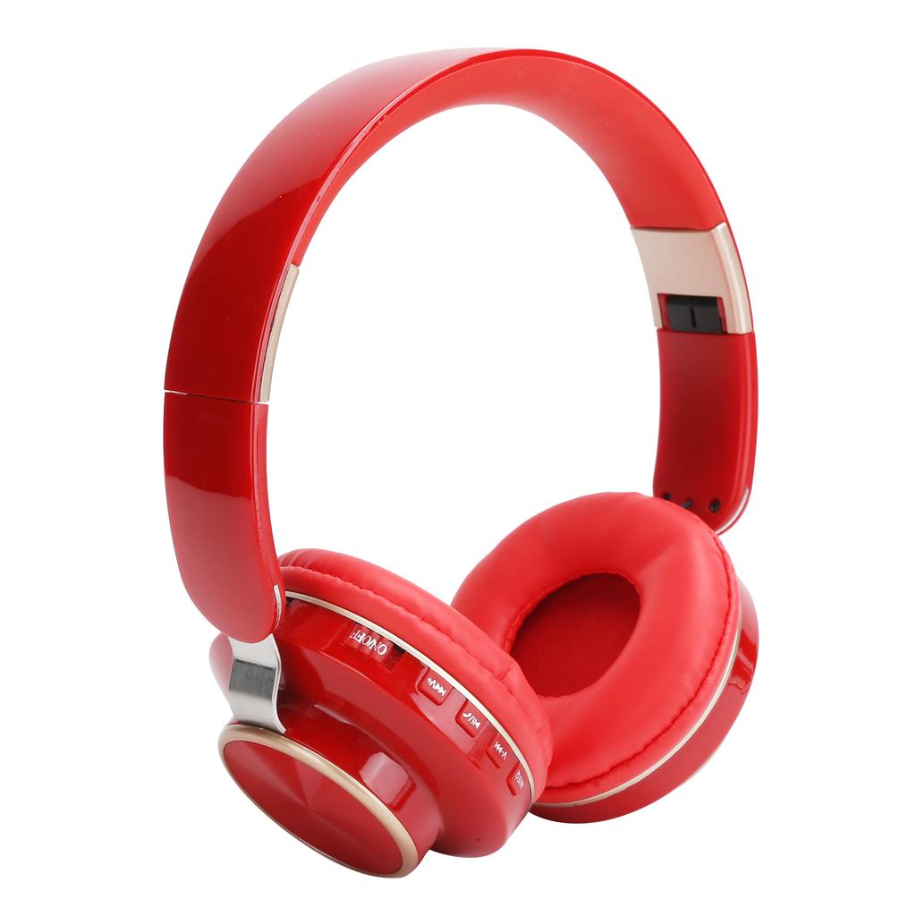 08S Náhlavní souprava Bluetooth 5.0 HiFi Skládací Teleskopická Sportovní Počítačová Herní SluchátkaČervená