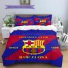 Povlečení s motivem FC Barcelona Domácí dekorace Narozeninový dárek (1 * povlak na přikrývku + 2 * povlak na polštář, bez výplně)