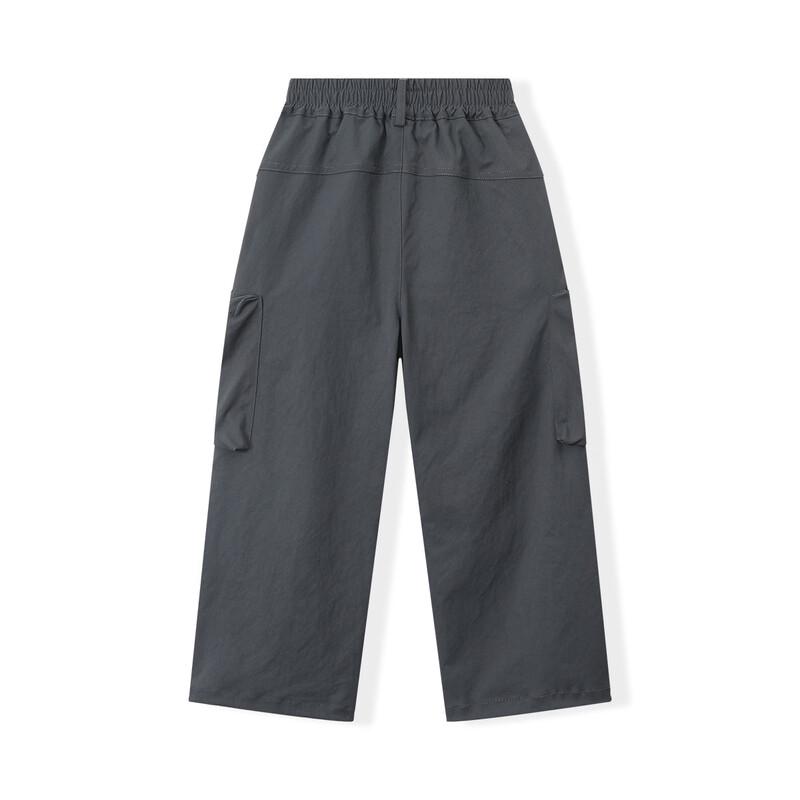 Girls' Korean Style Loose Straight Leg Cargo Pants