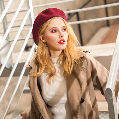 Women's Autumn and Winter Fashion Warm Wool Knitted Beret