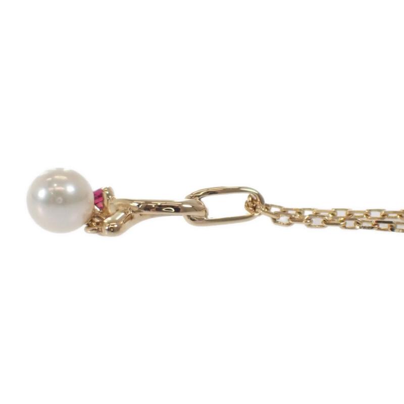 MIKIMOTO Náhrdelník K18 žluté zlato/Rubín Dámský