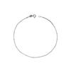 LeCalla S925 Sterling Silver Jewelry Venetian Chain Anklets for Women Teen, Basic Chain Link Anklets Beach Anklets, Summer Jewelry, 10 Inch Anklet