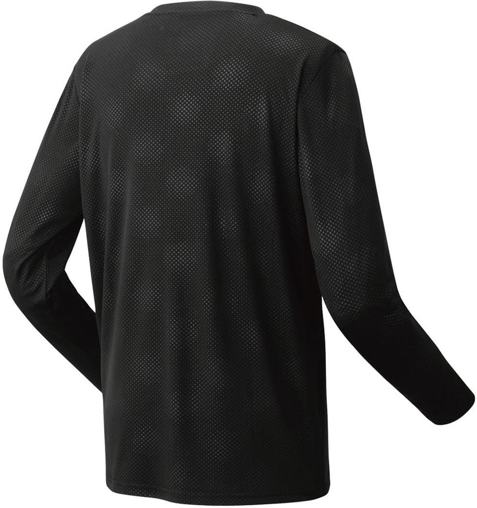 Long Sleeve Shirt Uni Long Sleeve Black [Yonex] T-Shirt (Fit Style) (007)