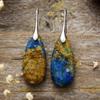 Bohemian Natural Stone Imperial Stone Drop Pendant Earrings